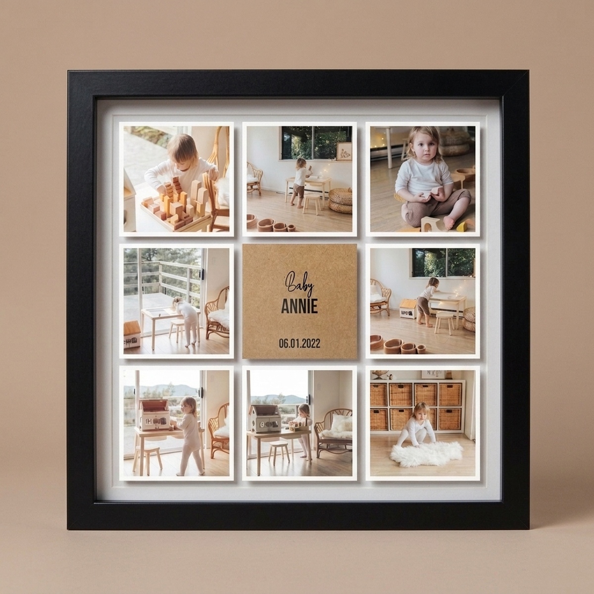 Al Jannat Pop Out Collage Frame v2 - black