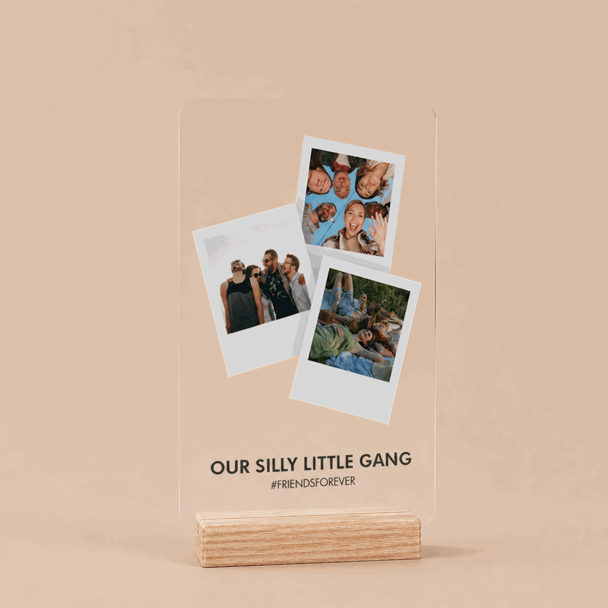 Custom acrylic polaroid plaque hero image