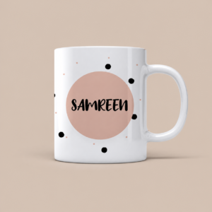 Name printed mug hero image