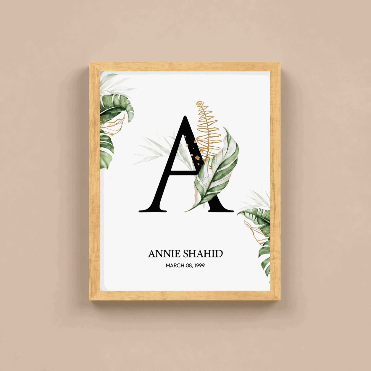 Personalized Name Shadow Box Frame hero image
