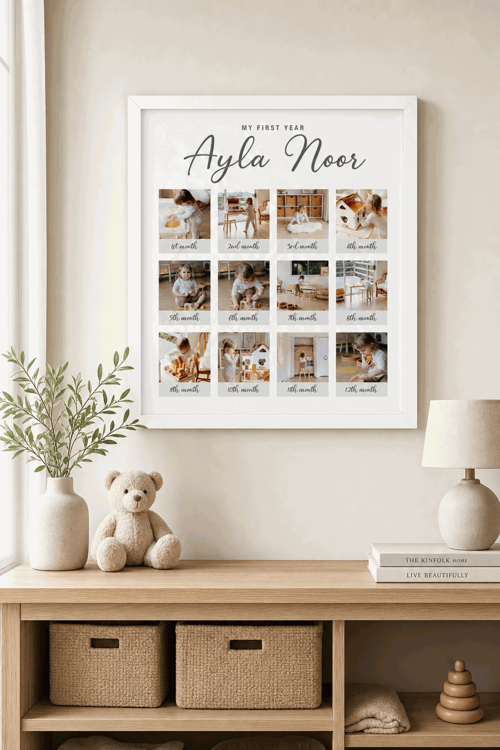White 3D Pop-Out Collage Frame - Lifestyle View V2